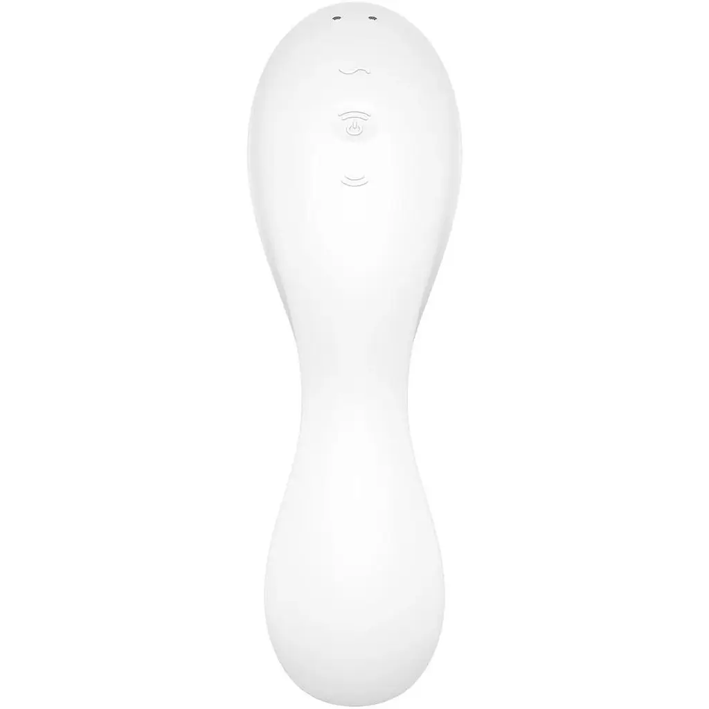 Вакуумный смарт-стимулятор с вибрацией Satisfyer Curvy Trinity 5+ Белый - фото 5