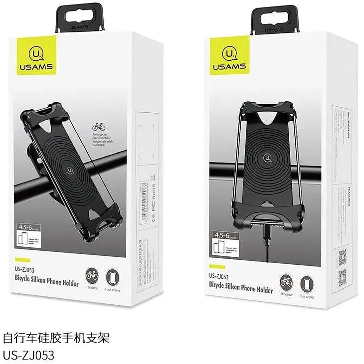 Тримач велосипедний USAMS Bicycle Silicon Phone Holder US-ZJ053 - фото 6