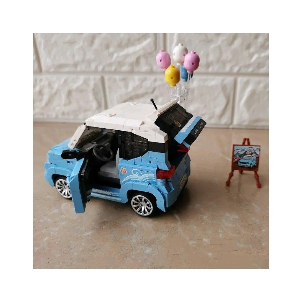 Конструктор LOZ mini Автомобіль MINI блакитний (1131) - фото 7