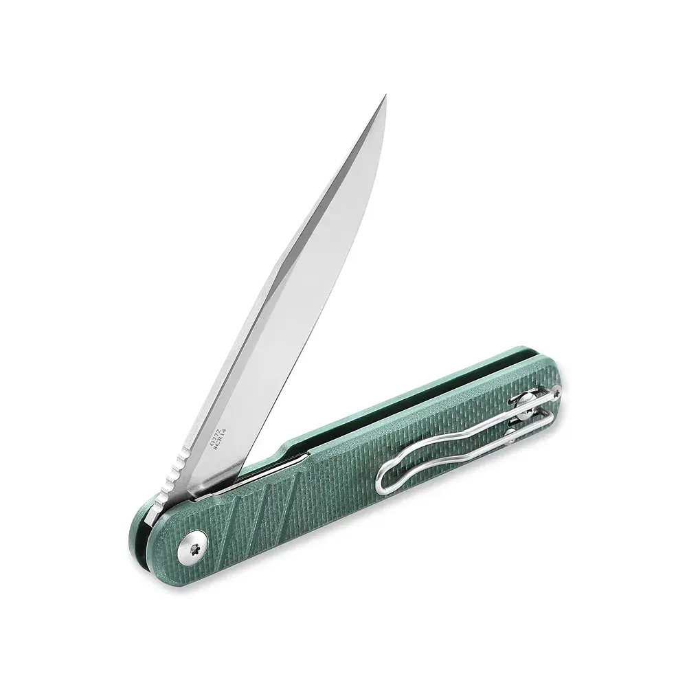 Ніж складаний туристичний Ganzo G772-GB (8.9 см) 8CR14 / G10 зелений - фото 3