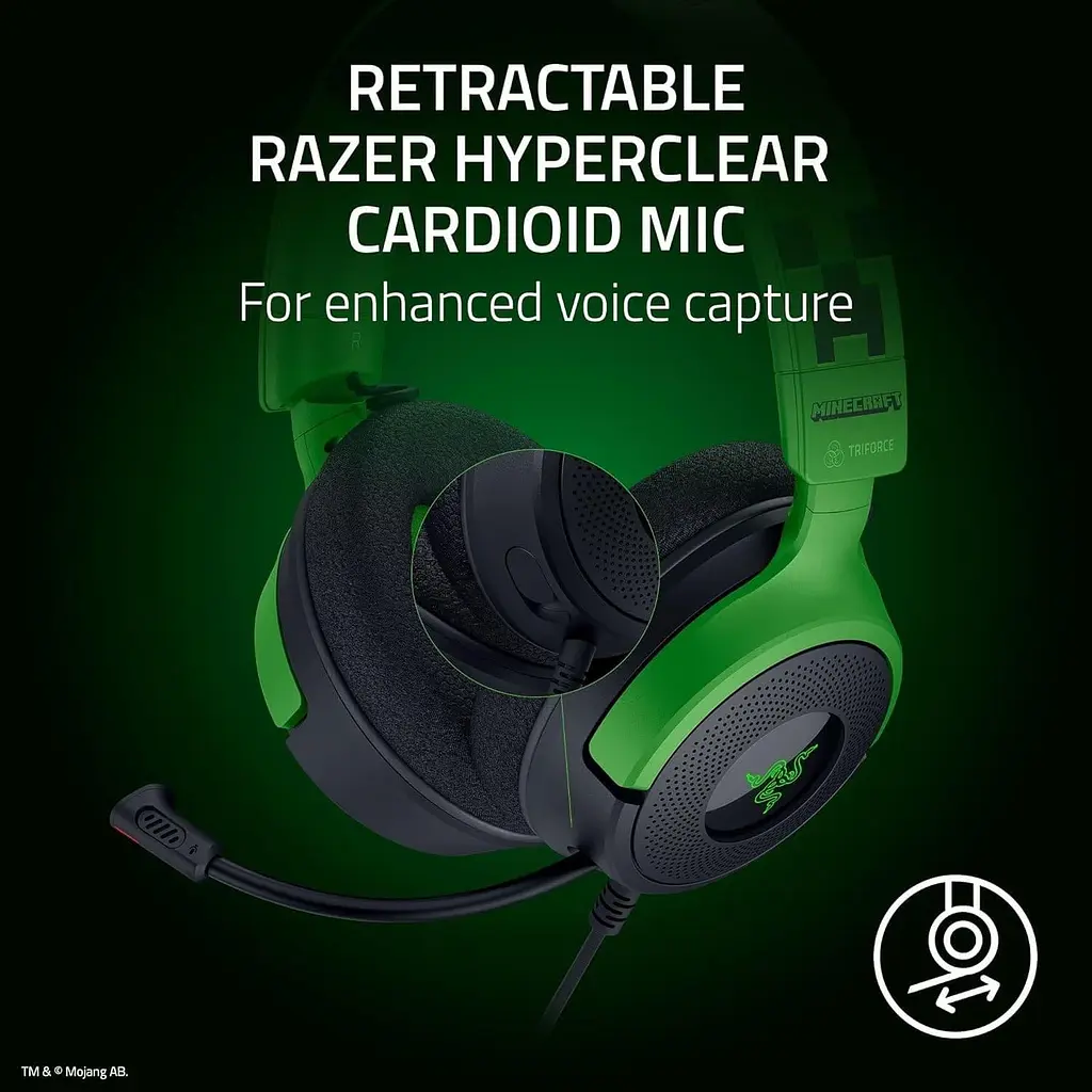 Ігрова гарнітура Razer Kraken V4 X Minecraft Edition (RZ04-05180200-R3M1) - фото 10