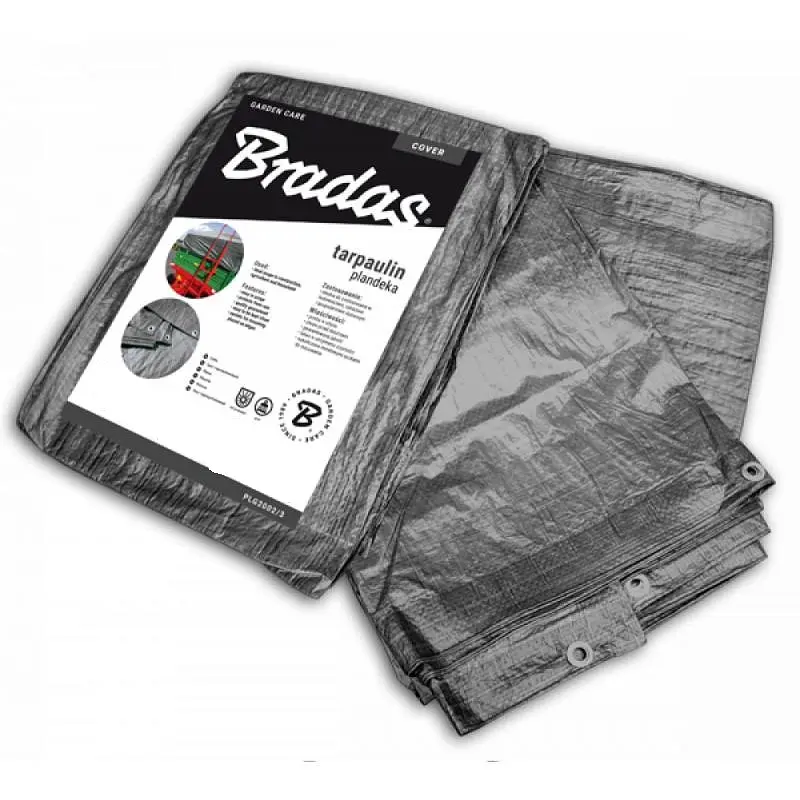 Тент високої міцності Bradas GRAY 200 г/м² 10x10 м PLG20010/10