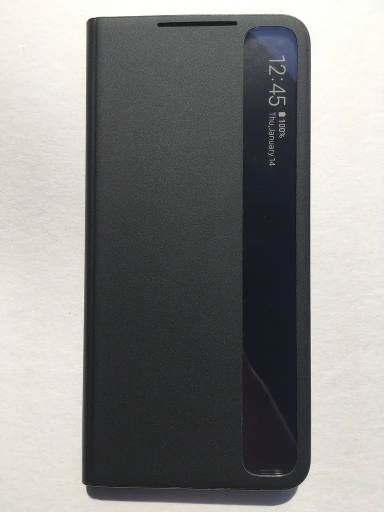 Оригінальний чохол-книжка для Samsung Galaxy S21 Plus Black S-View Clear View Cover Smart (EF-ZG996CBEGRU) - фото 6