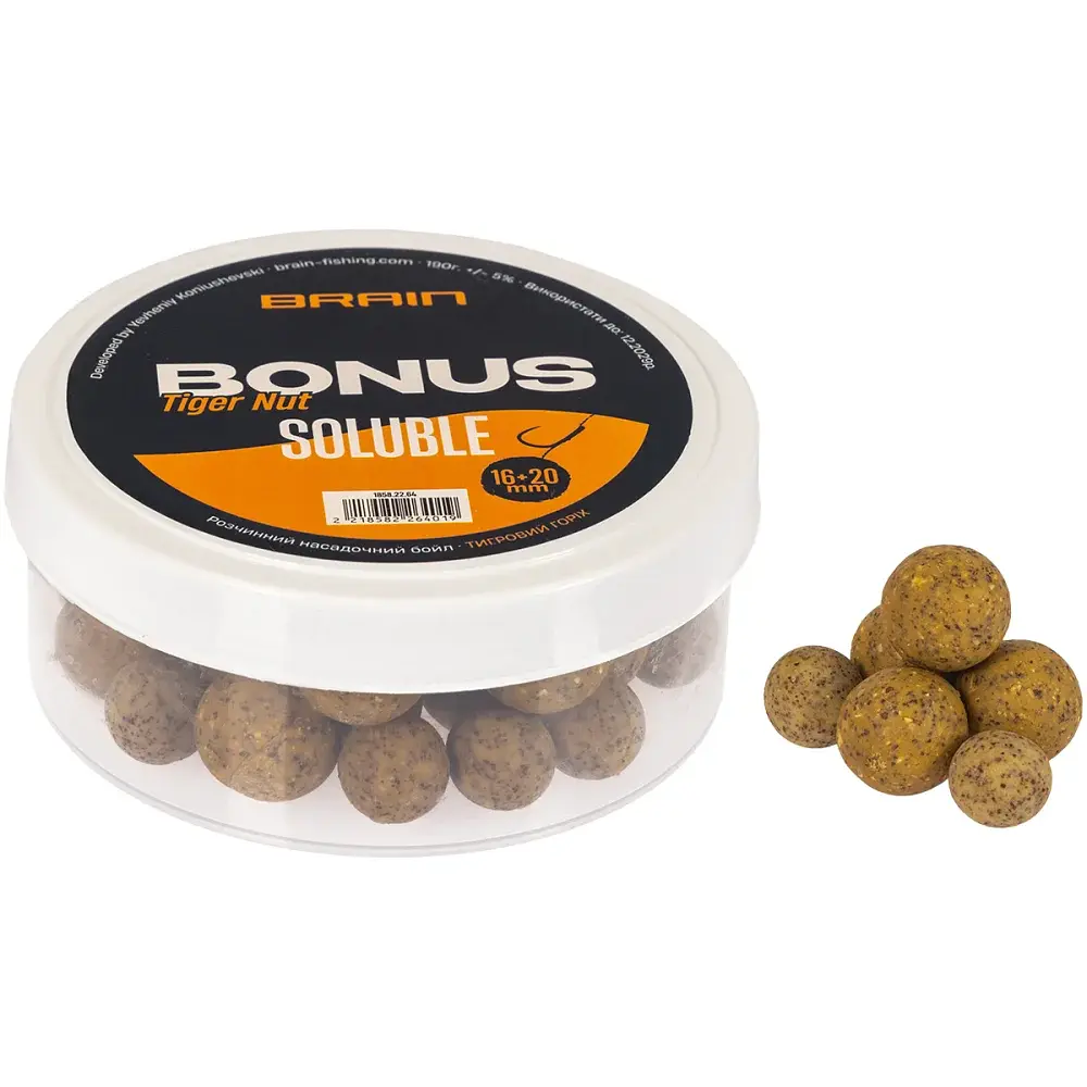 Бойл Розчиннi Brain Bonus Tiger Nut (Тигровий горіх) 16+20mm 190g