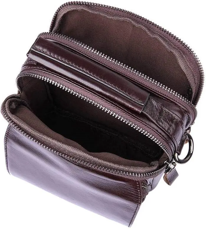 Сумка кожаная мужская Vintage 16х22х6 см sum0012599 - фото 6