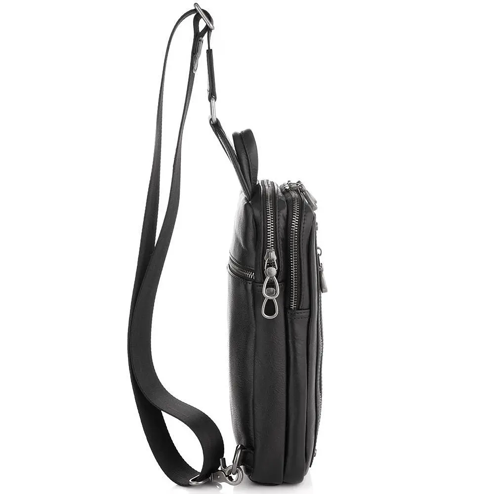 Сумка-слінг чоловіча шкіряна Tiding Bag 9801A - фото 4