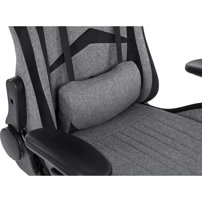 Геймерське крісло GT Racer сіре із чорним (X-2534-F Fabric Gray/Black Suede) - фото 7