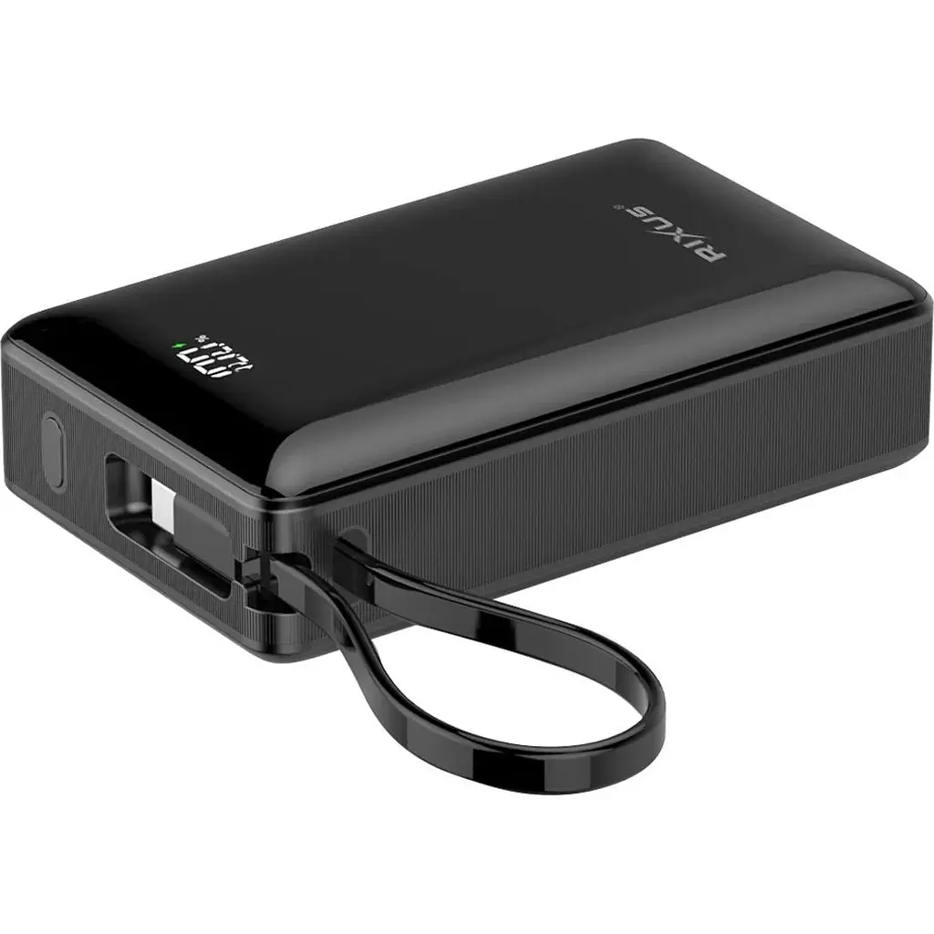 Зовнішній акумулятор Rixus RXPB02B 20000mAh 22.5W Black (A00004674) [172724] - фото 4