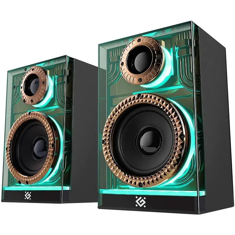Акустична система 2.0 Defender Futuro, 20Вт Bluetooth/USB/TF/AUX, LED, чорна (65087) - фото 10