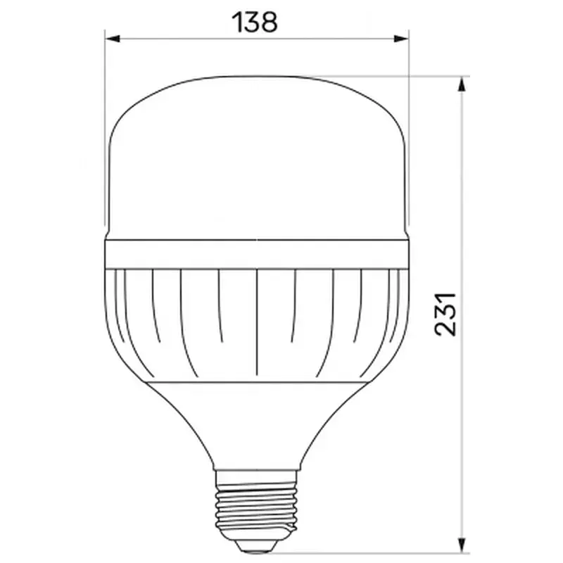 Лампочка TITANUM A138 50W E27 6500K (TL-HA138-50276) - фото 3