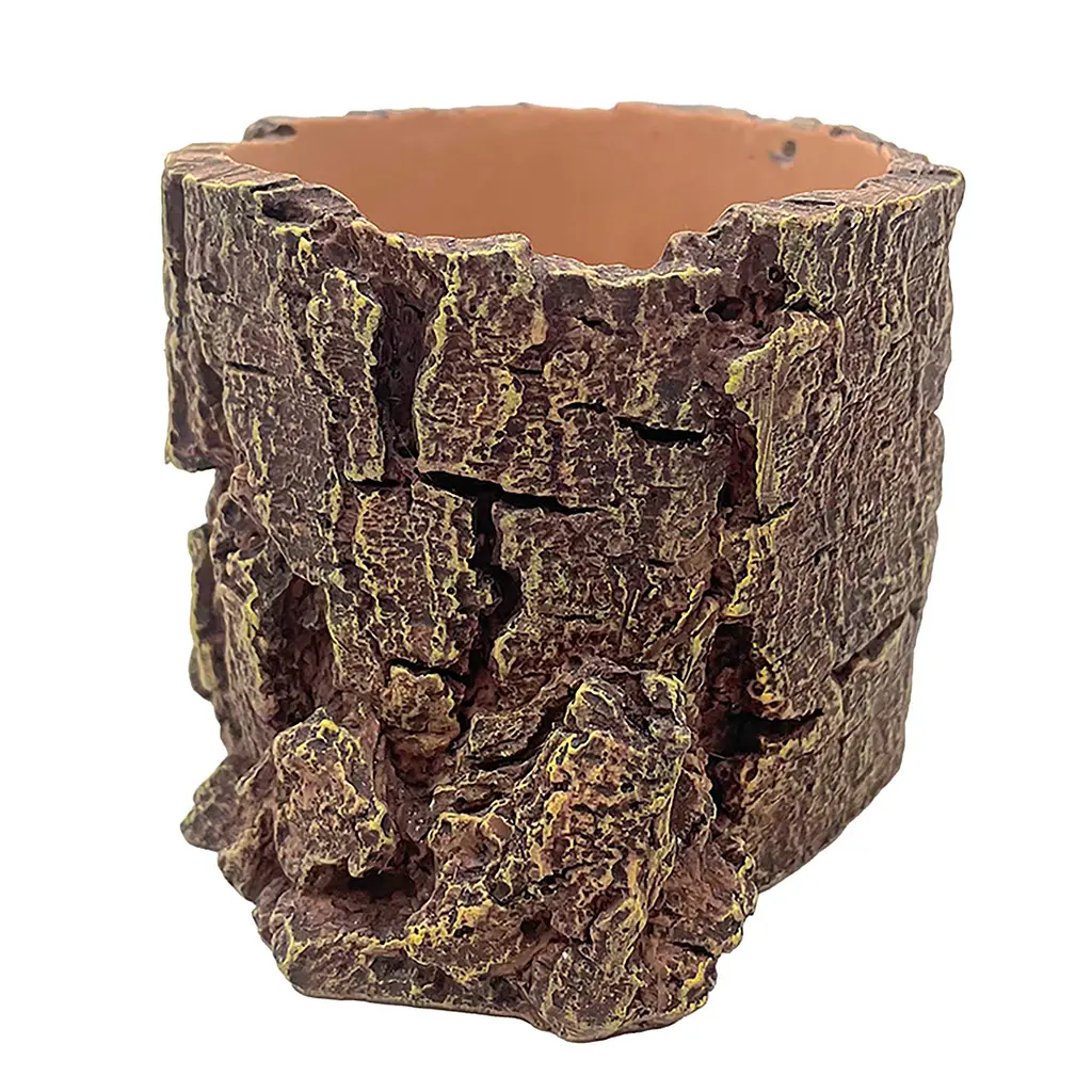 Декорація Hobby Forest Stump 14x12,5x10 см - декоративний пень, поїлка для тераріуму (40848) - фото 5