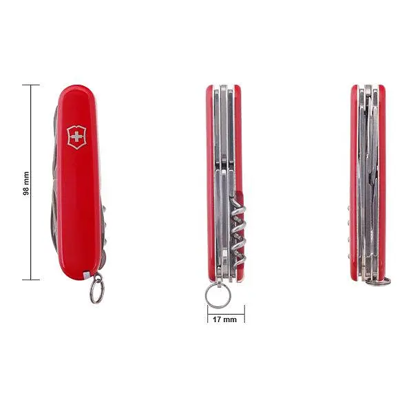 Ніж Victorinox Climber 91мм,14функ,черв - фото 4