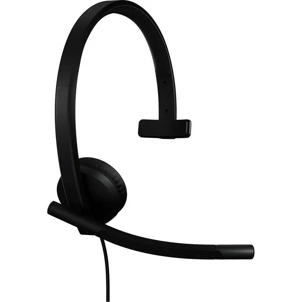 Компьютерная гарнитура Logitech H570e Mono USB-C Black (981-001427) - фото 2