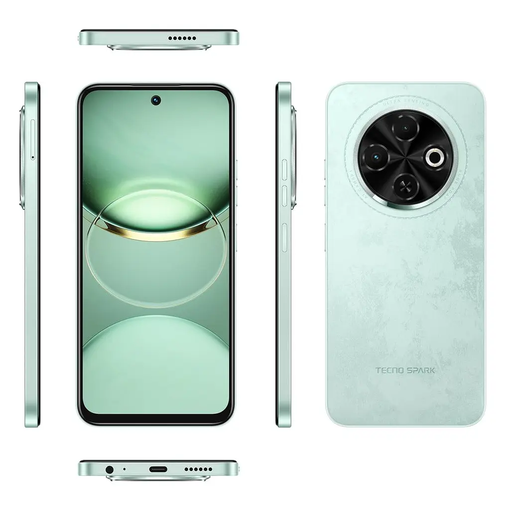 Смартфон Tecno Spark 30C KL5n 6/128GB Magic Skeen Green 4894947051814 - фото 4