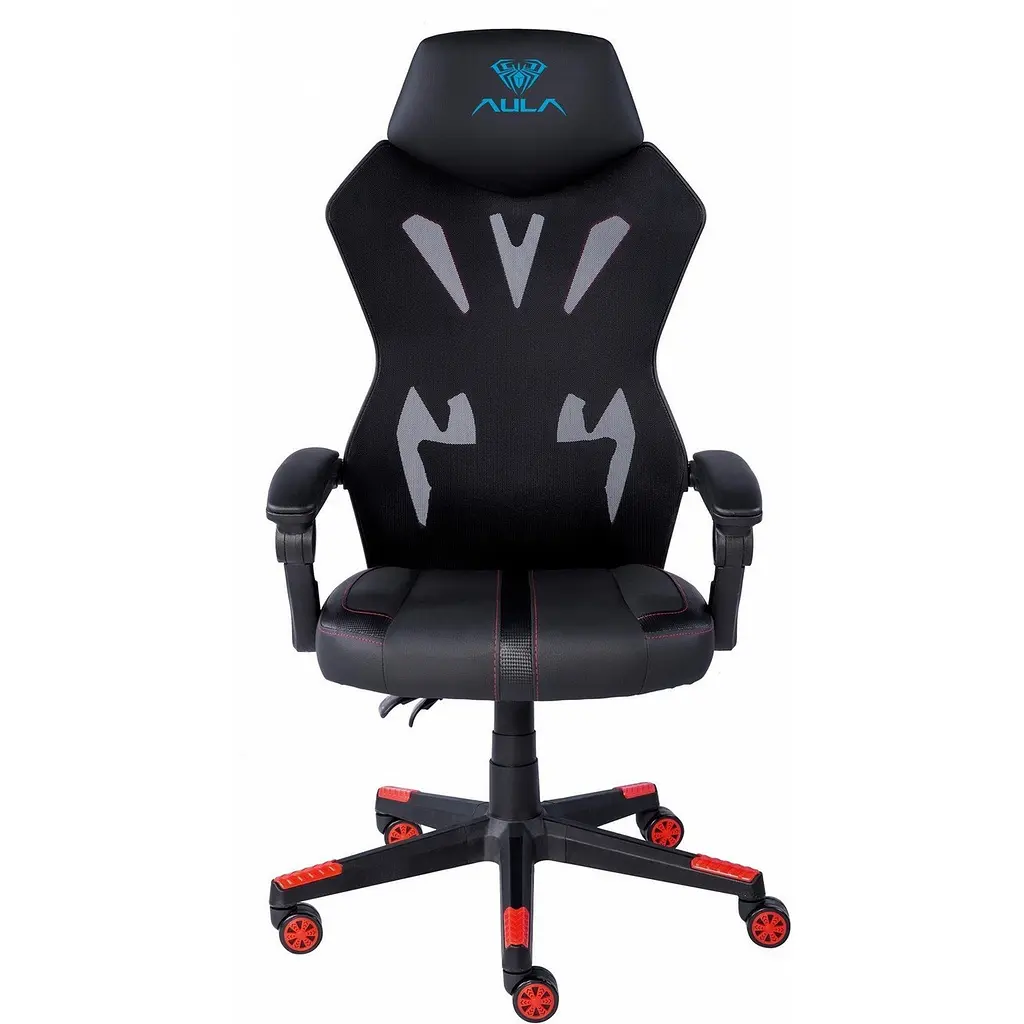 Крісло для геймерів Aula F010 Gaming Chair Чорний/Червоний (6948391286228) - фото 4
