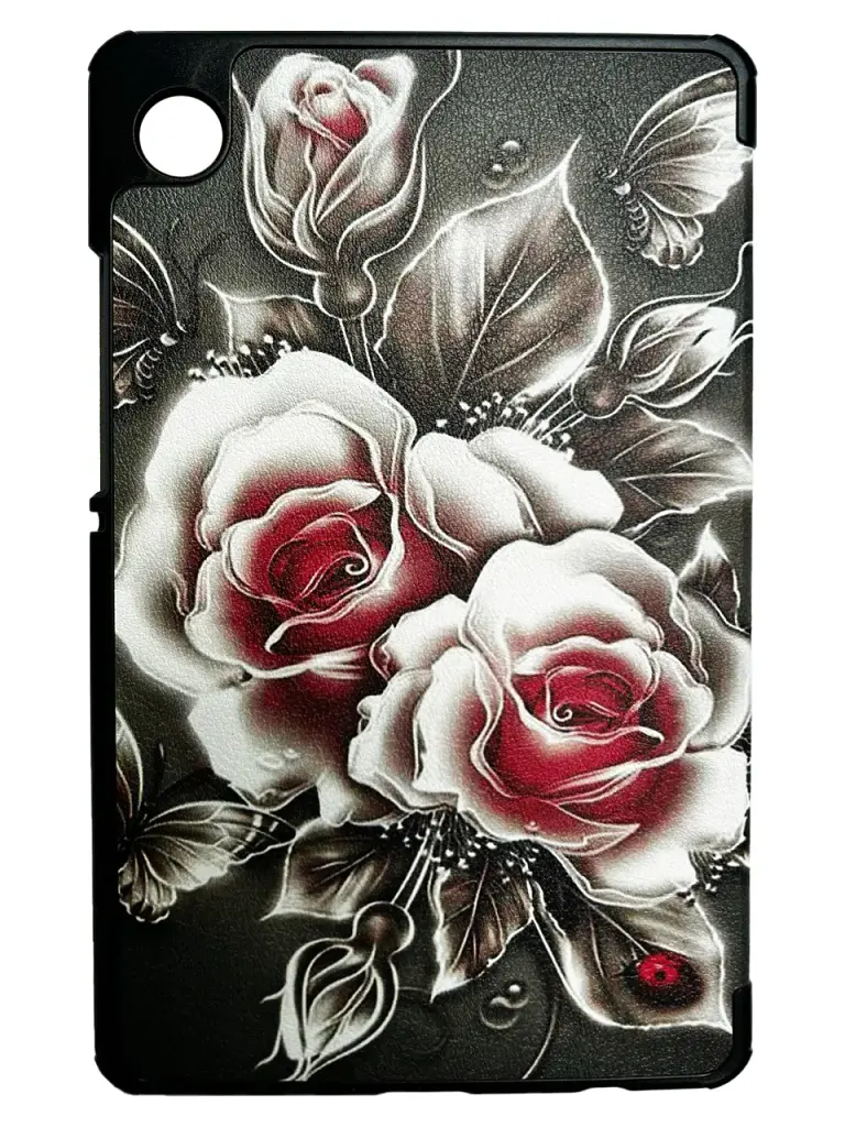 Чохол до планшета BeCover Smart Case Samsung Tab A9 SM-X115 8.7" Black Rose (711266) - фото 2