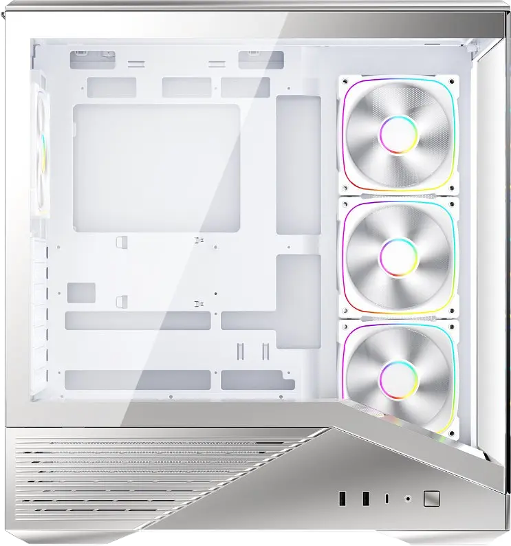 Корпус 1stPlayer GM7 ARGB Silver (GM7-SV-3FN7R-W-1FN7-W) - фото 3