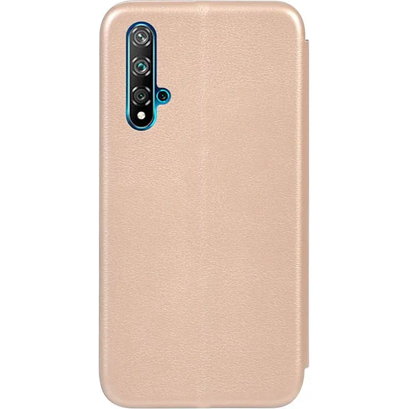 Чохол-книжка Toto Book Rounded Leather Case HuAwei Nova 5T Gold - фото 2