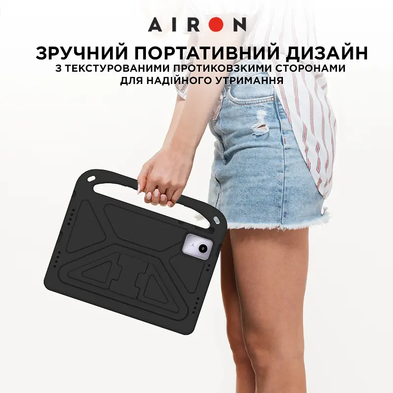 Защитный EVA чехол AIRON Premium для Lenovo Tab M11 2024 / Xiaoxin Pad 2024 черный - фото 5