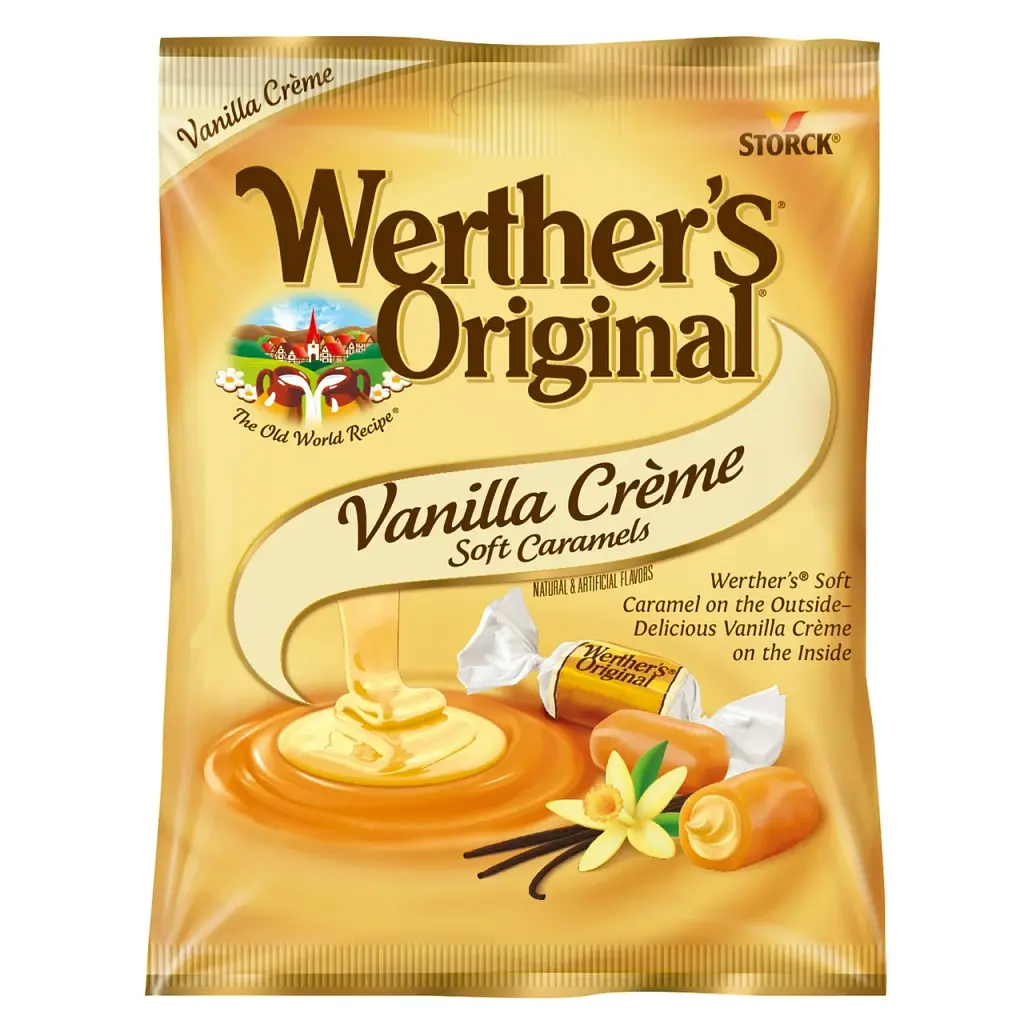 Цукерки Werther's Original з карамеллю та ванільним кремом 128 г