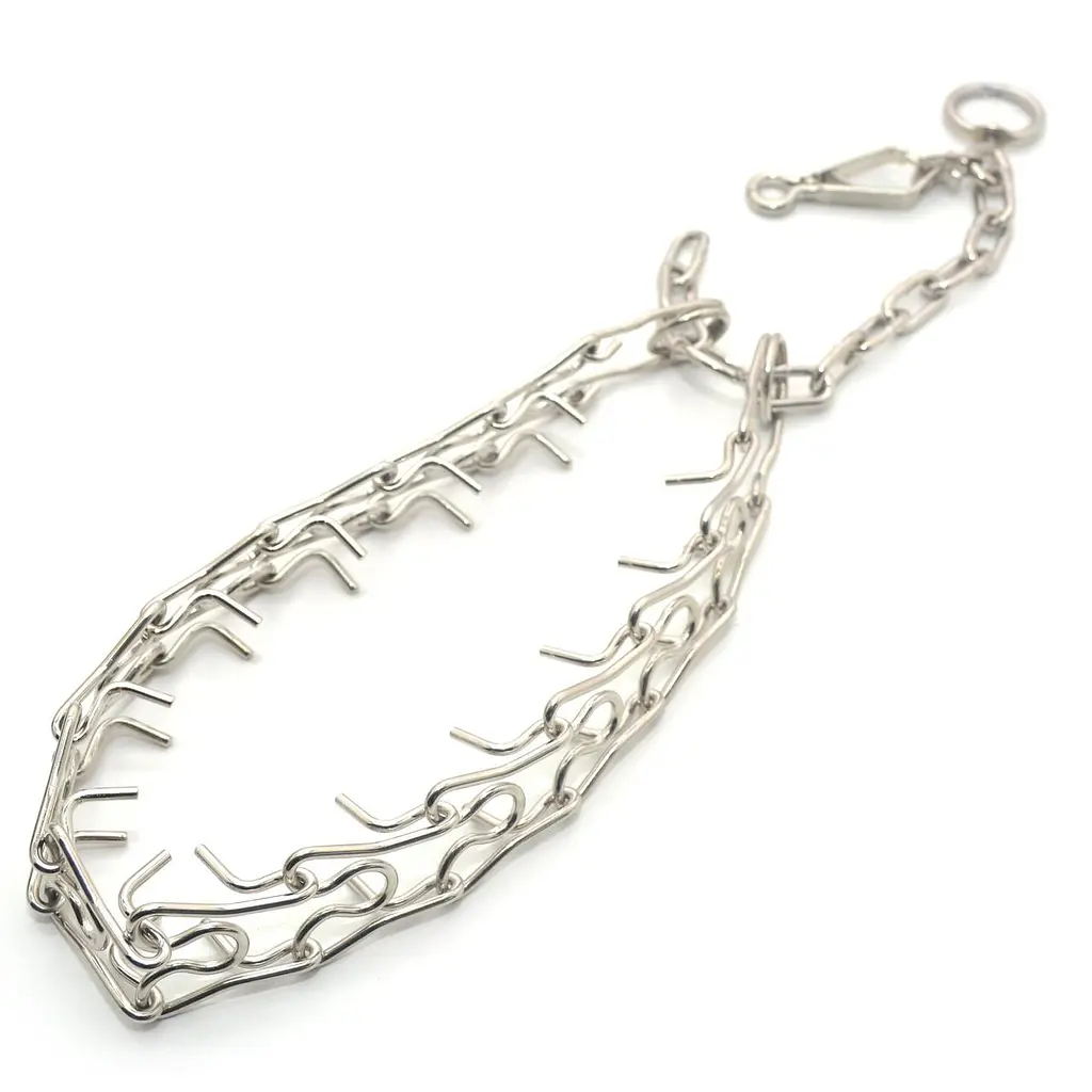 Нашийник зашморг жорсткий для собак Zoo-hunt нікелевий НЖ №5 74 см - фото 2