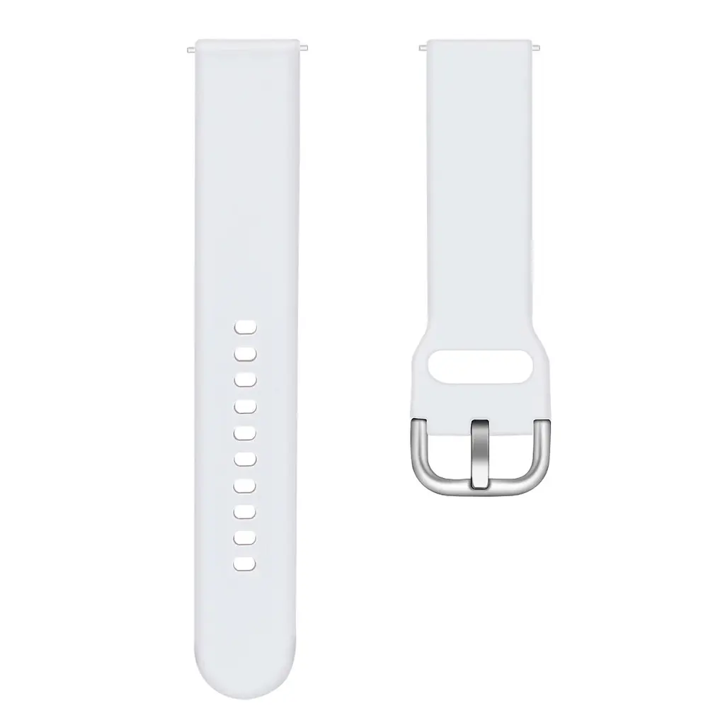 Браслет Normal для Samsung Galaxy Watch 5 - білийширина кріплення 20ммсиліконWatchbands (WB00S4NORMAL15) - фото 2