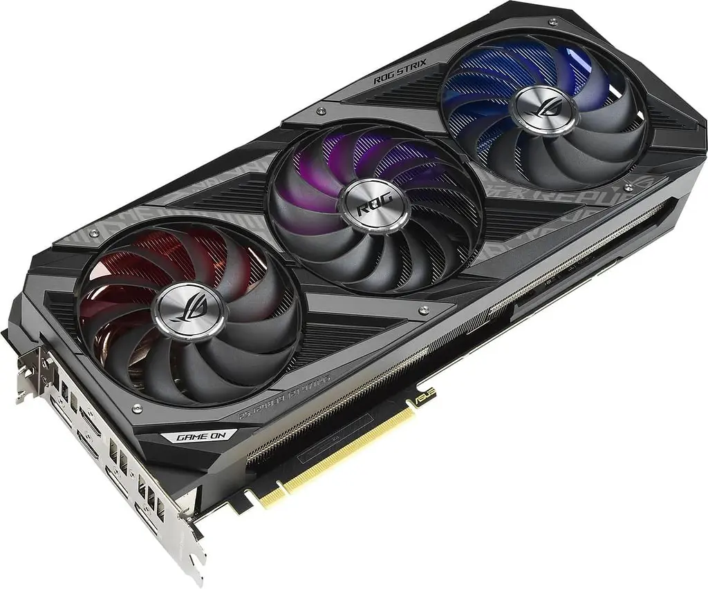 Відеокарта ASUS RTX 3060Ti 8Gb ROG Strix V2 Gaming OC LHR (ROG-STRIX-RTX3060TI-O8G-V2-GAMING) (GDDR6, 256 bit, PCI-E v4.0 x16) Б/в - фото 2