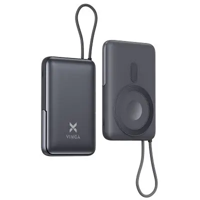 Батарея універсальна Vinga 10000 mAh 22.5W/15W/2.5W Wireless (VPBB1022WL) - фото 2
