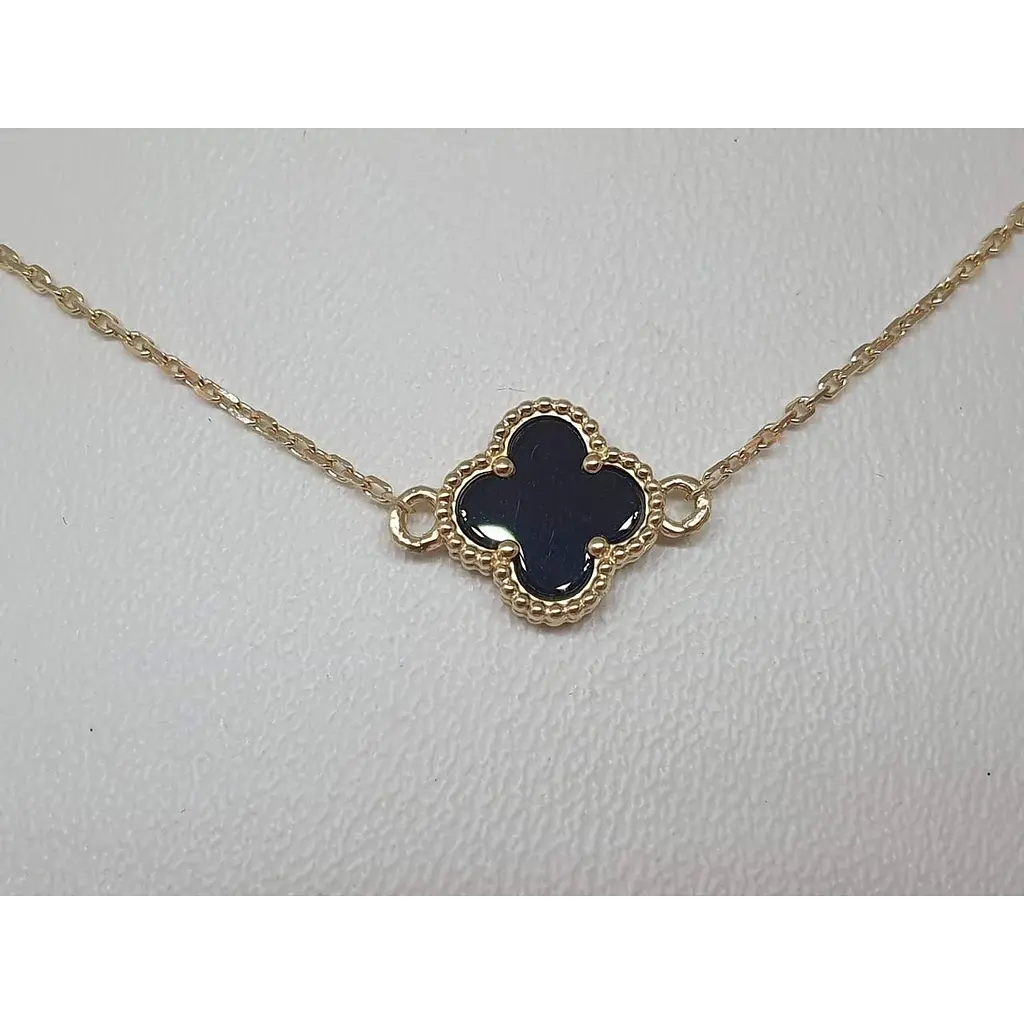 Золоте кольє Платон Конюшина з агатом. 2Н122/67Б 40 - фото 3