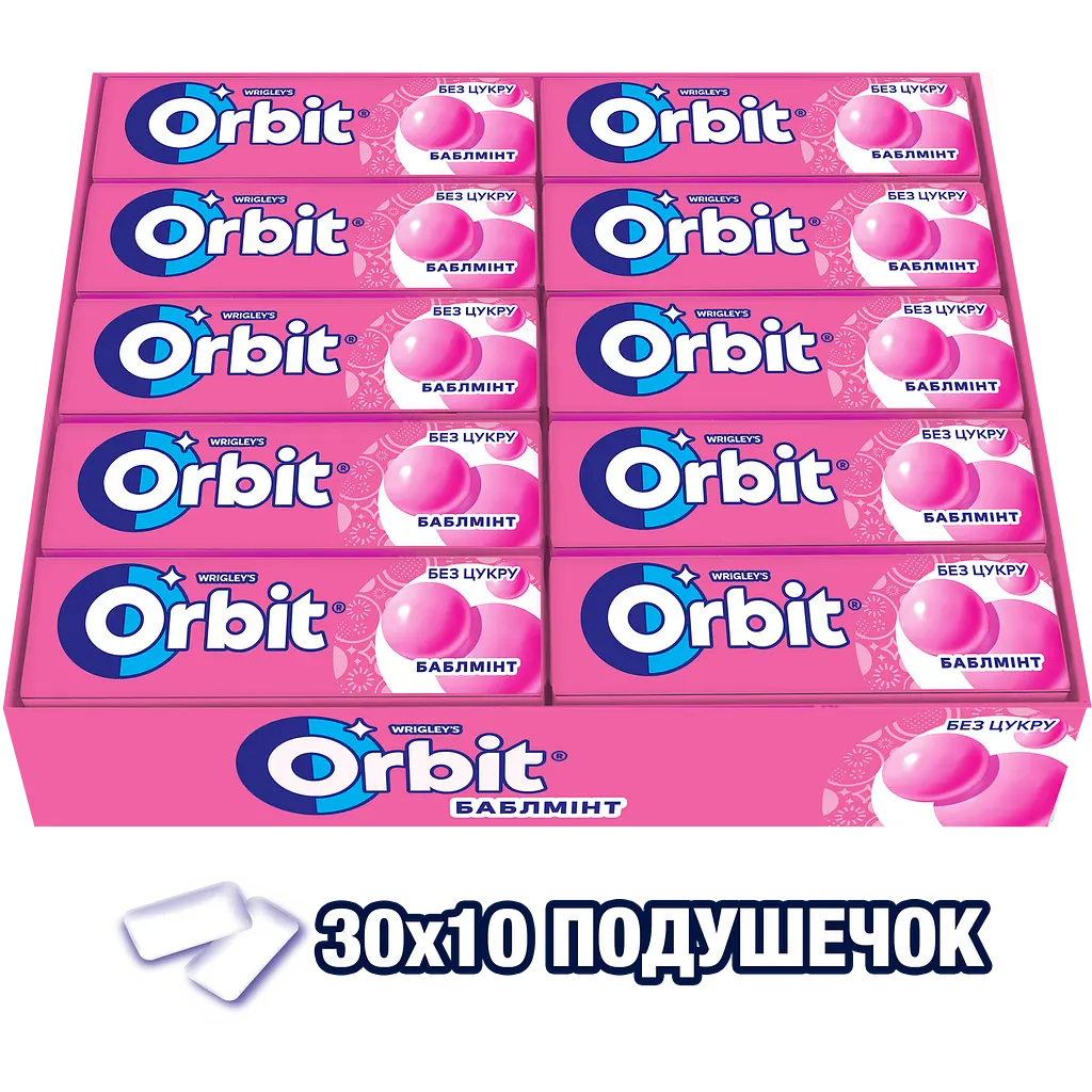 Резинка жевательная Orbit Bubblemint, 14 г (609133) - фото 6