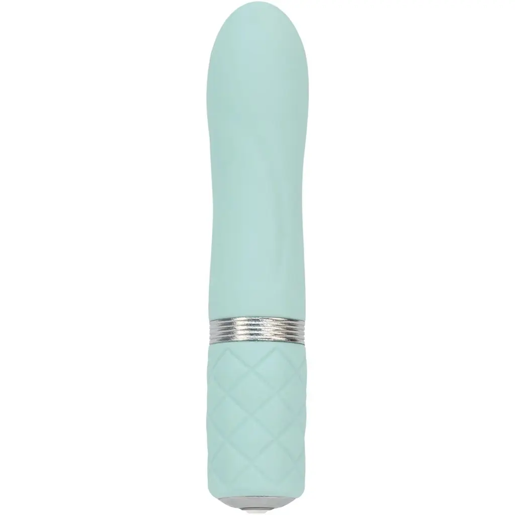 Роскошный вибратор Pillow Talk - Flirty Teal с кристаллом Сваровски - фото 2