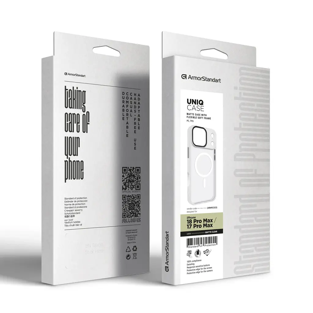Чохол ArmorStandart Uniq MagCase для Apple iPhone 18 Pro Max / 17 Pro Max Matte Clear - фото 2