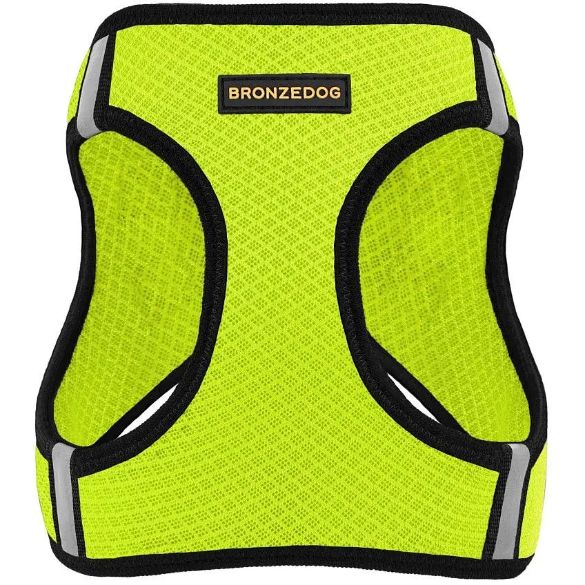Шлея для собак Bronzedog Mesh Vest, розмір М, 42х47 см, лимонна - фото 2