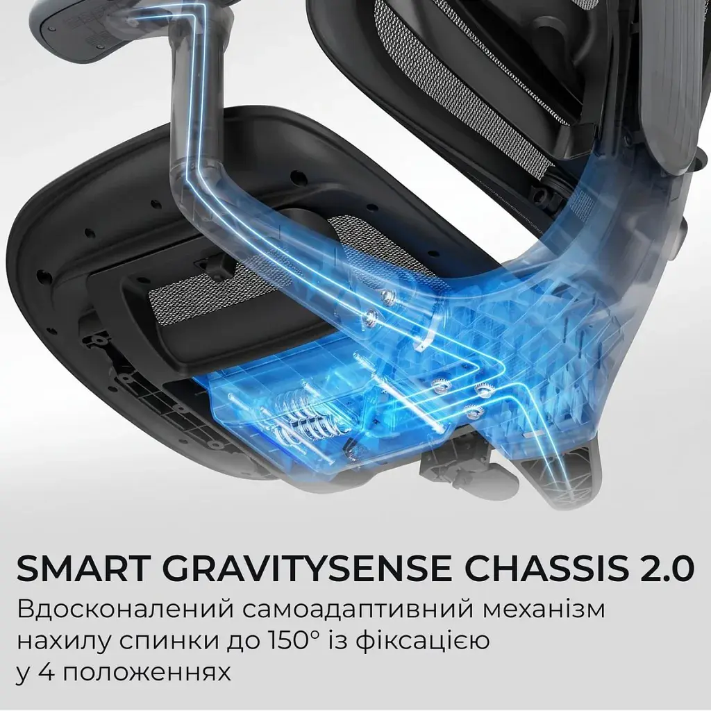 Офісне крісло Sihoo C300 LITE V2, Black (C300-LITE-V2-B101) - фото 7