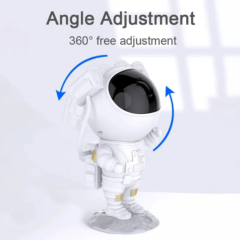 Игрушка-ночник Astronaut Проектор галактики лазерный Астронавт с пультом белый - фото 5