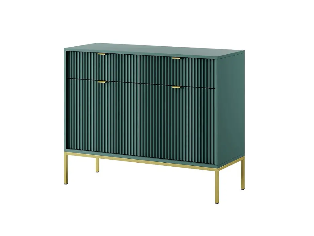 Комод Perfect Home Новая/Nova 2-дверный с 2 ящиками и золотыми ножками KSZ104 Лабрадор (PFH-091497) - фото 4