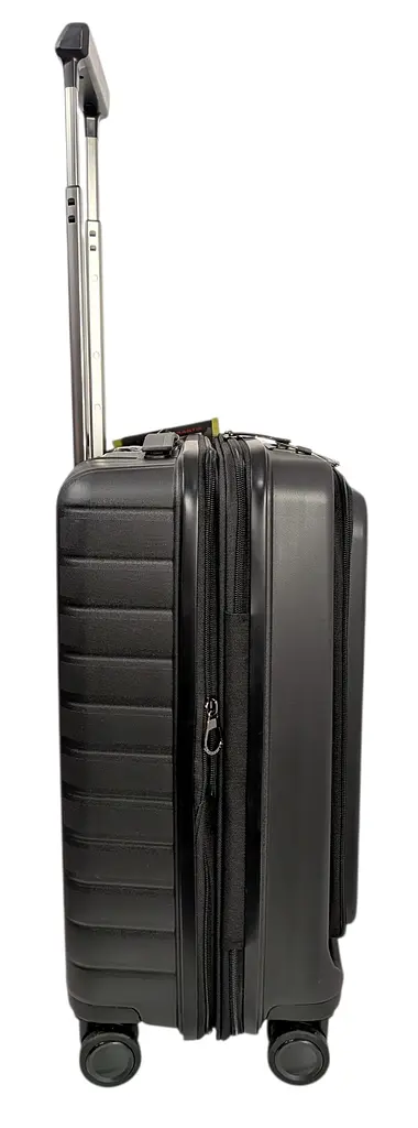 Валіза маленька Airtex 253 S з розширенням Поліпропілен TSA 37 л Чорний - фото 5