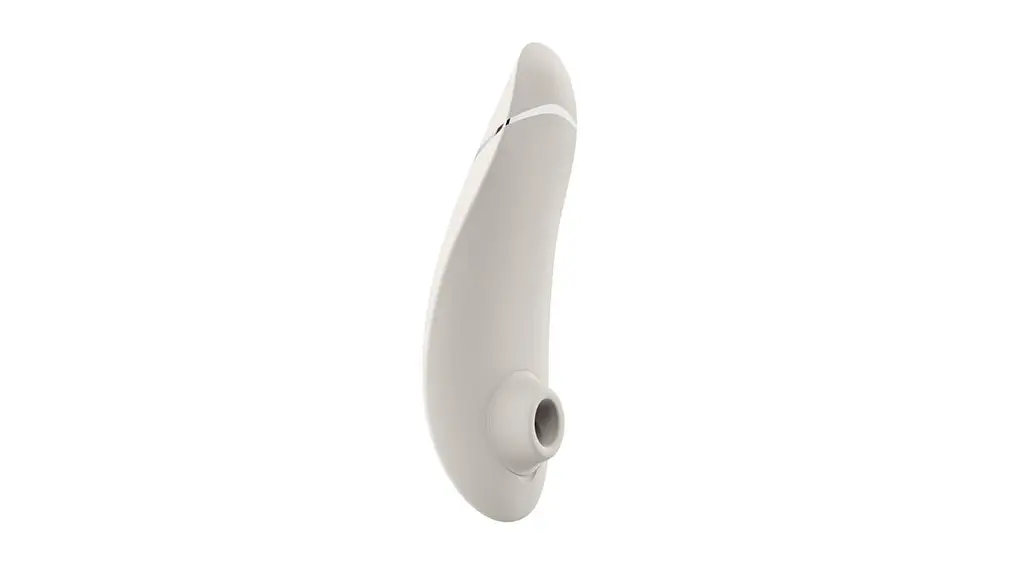 Вакуумний кліторальний стимулятор Womanizer Premium 2 Grey – водозахист, магнітна USB-зарядка, силікон - фото 2