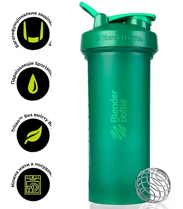 Шейкер спортивний BlenderBottle Pro45 1270 мл Grey/White (Pro45_Grey/White) - фото 2
