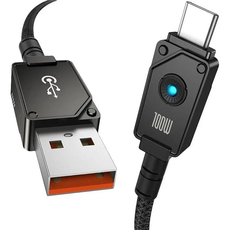 Кабель Baseus Unbreakable USB-A to USB-C 100W 2m Cluster Black (P10355801111-01) [152049] - фото 3