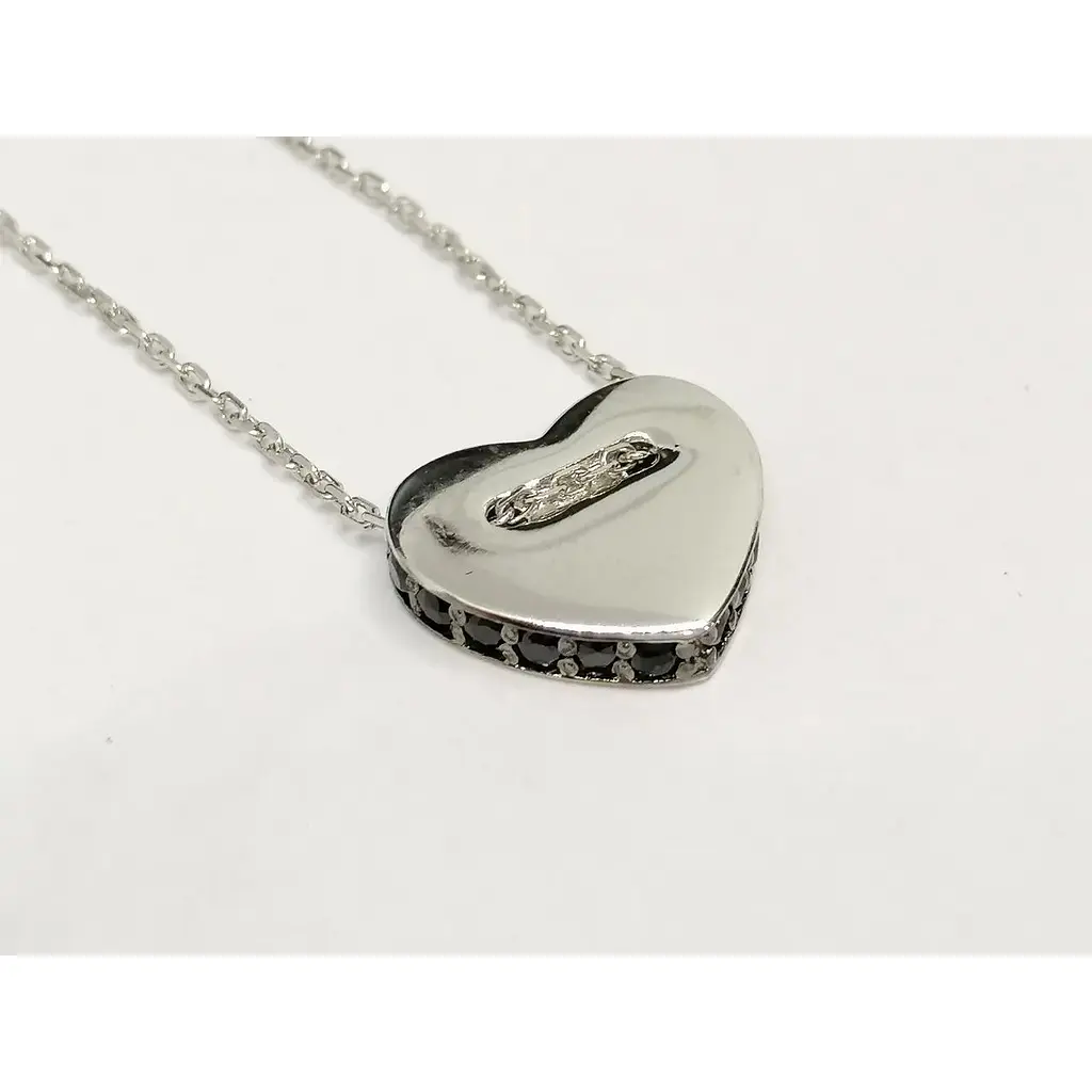 Срібне кольє Qvaliz Серце. Артикул 908-00954 - фото 3