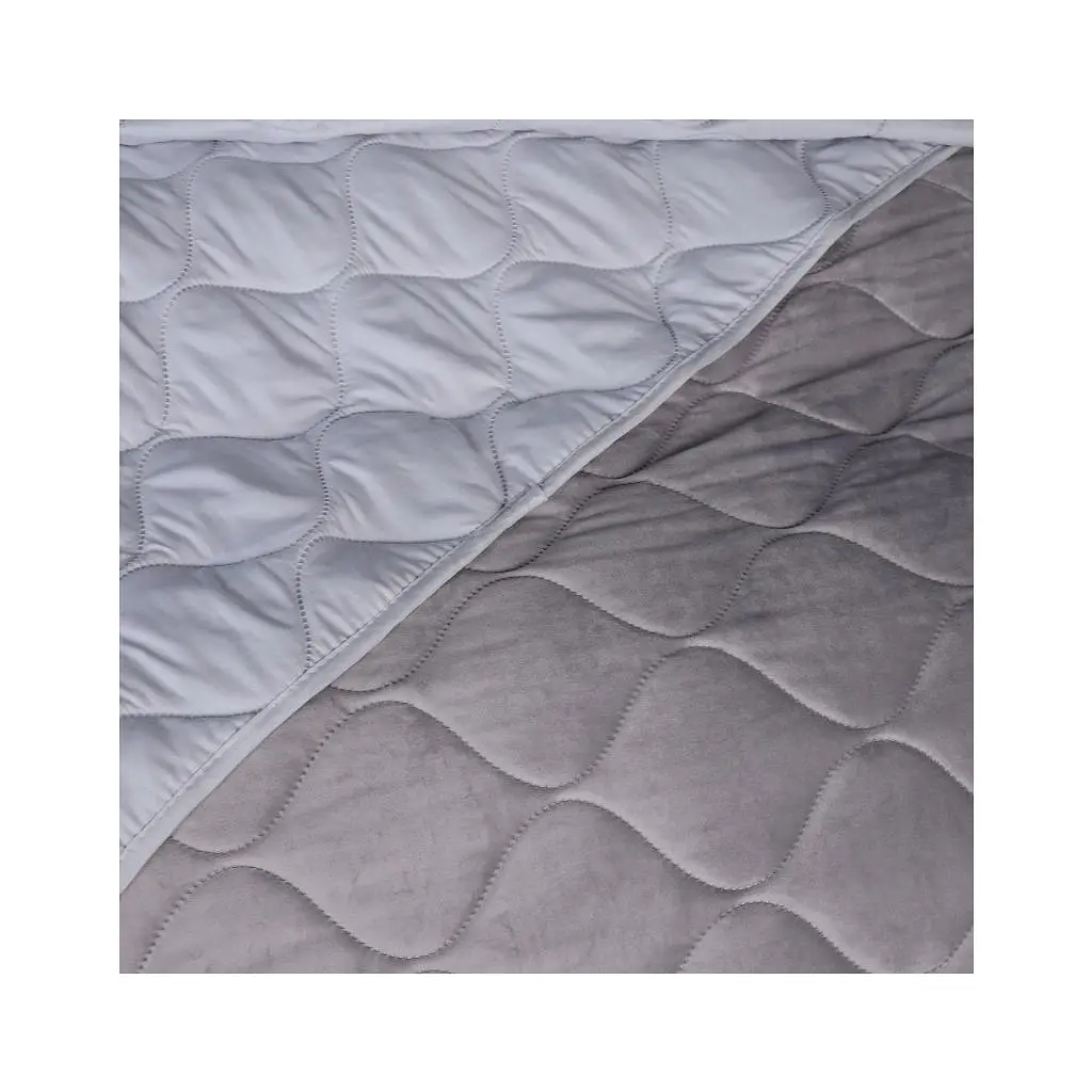 Покривало MirSon №5051 Velor charm Light gray 180х210 см (2200008376840) - фото 3