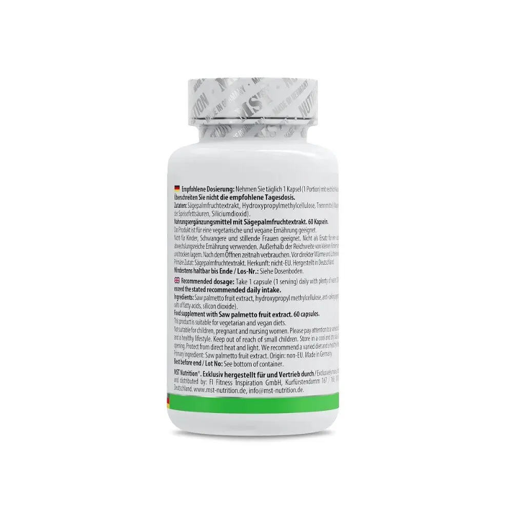 Екстракт сереноа MST Nutrition Saw Palmetto Extract 320 mg, 60 капсул - фото 3