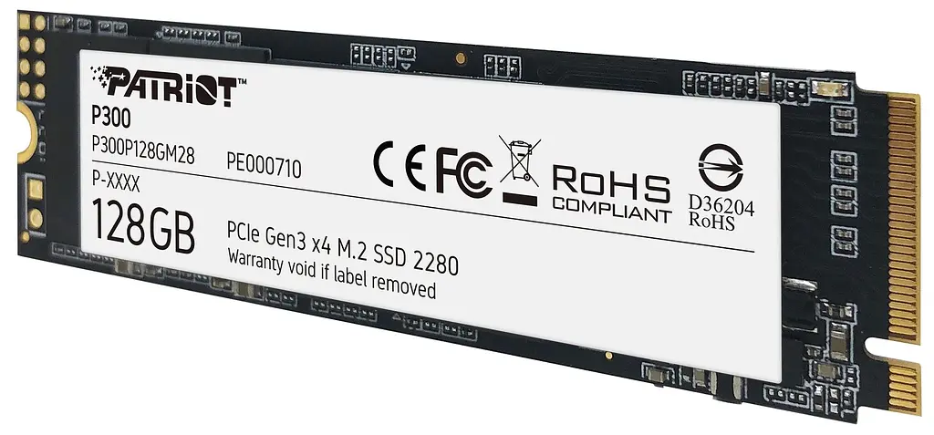 Накопичувач SSD 128GB Patriot P300 M.2 2280 PCIe 3.0 x4 NVMe TLC (P300P128GM28) - фото 3