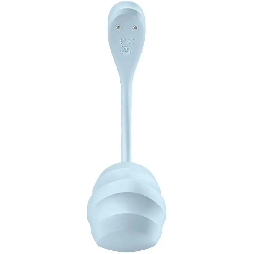 Смарт-віброяйце Satisfyer Smooth Petal Connect App Light Blue - фото 2