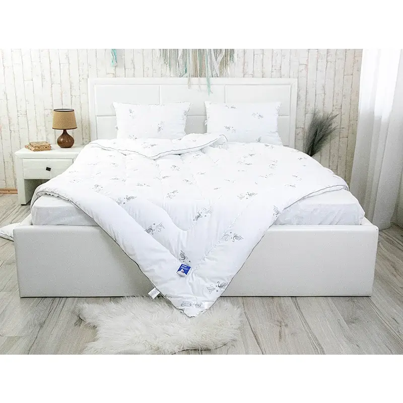 Ковдра зимова зі штучного лебединого пуху Руно Silver Swan 172х205 см білий - фото 4