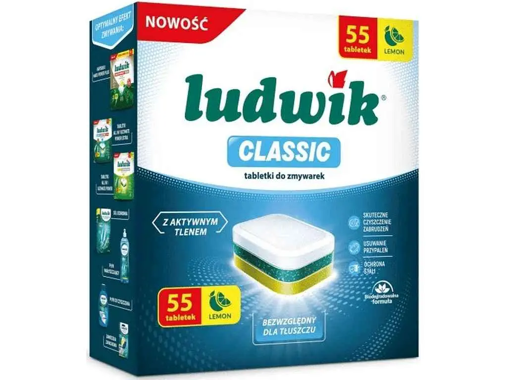 Капсули для посудомийних машин LUDWIK 55шт класік Ludwik