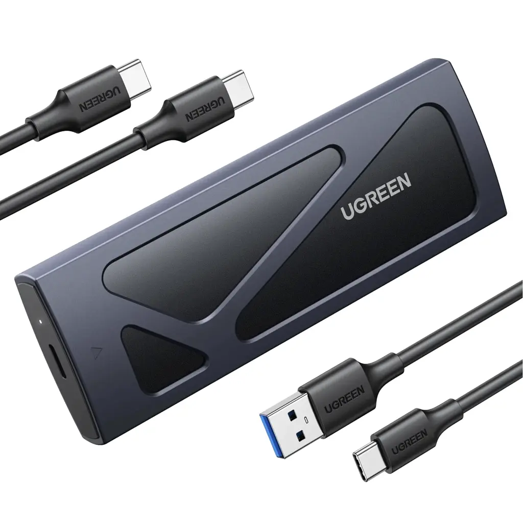 Кишеня зовнішня Ugreen CM578 M.2 NVMe, корпус для накопичувача 10Gbps, чорний (15512)