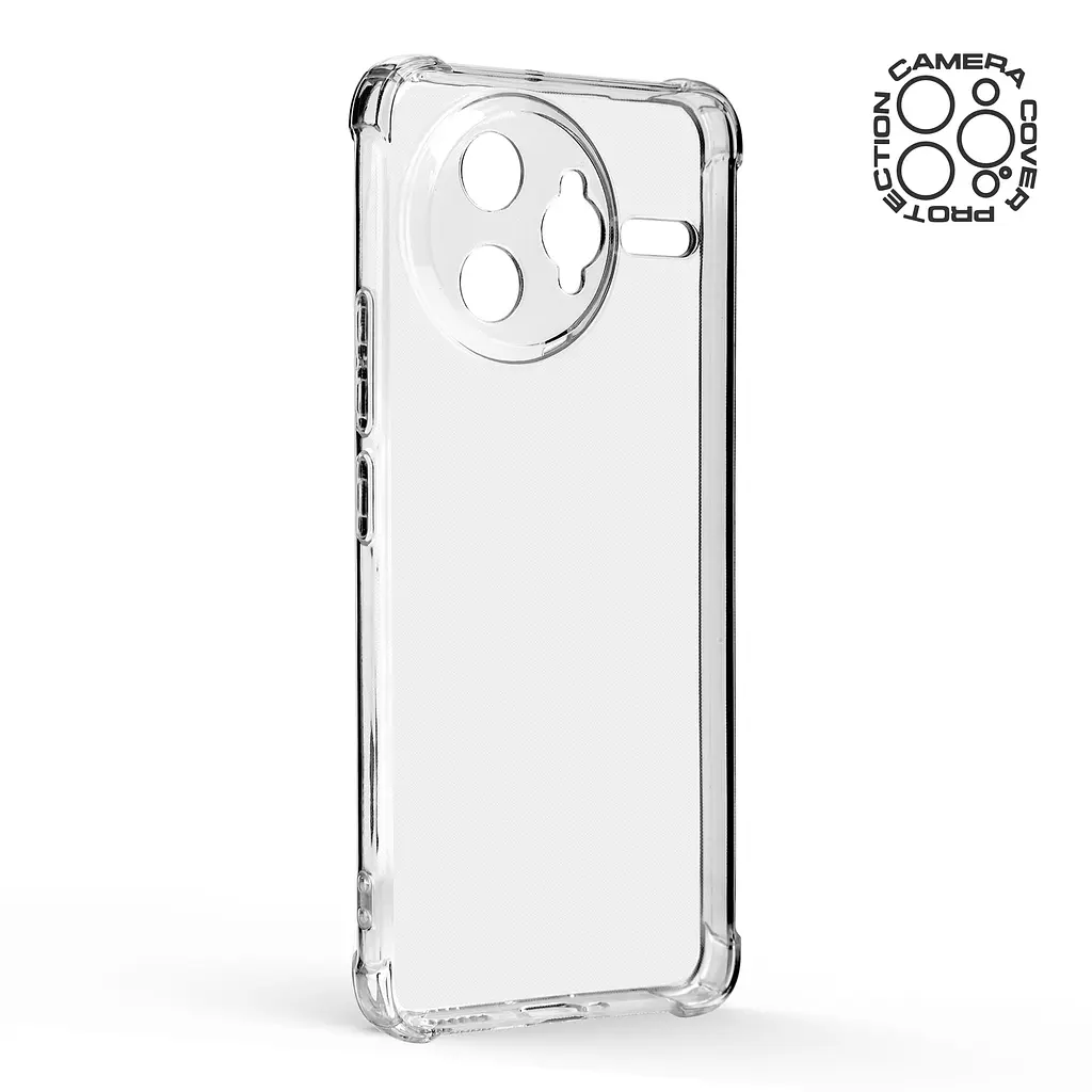Прозрачный чехол для Xiaomi Poco F7 Ultra с защитой камеры и усиленными бортами, тонкий, силиконовый, бесцветный, ударостойкий, противоударный бампер c закрытой камерой, ArmorStandart (ARM85214) - фото 2