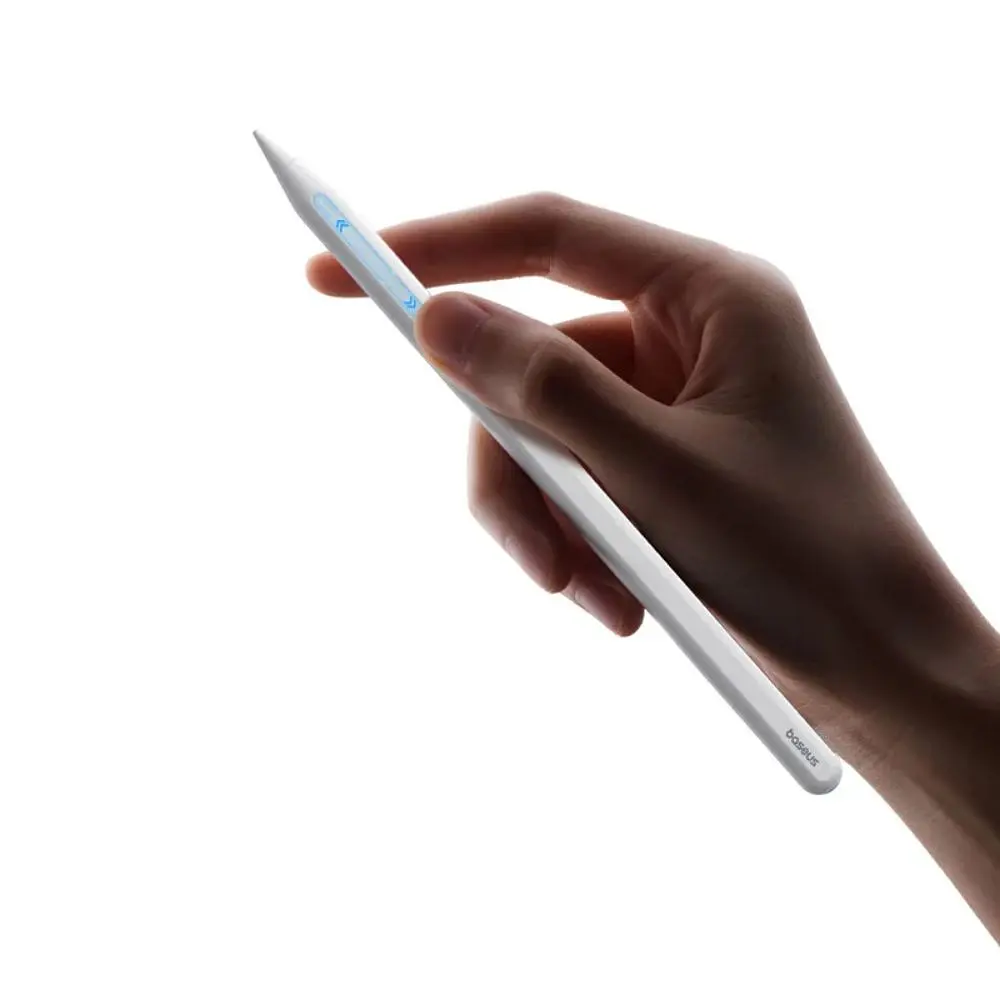 Стилус Baseus Smooth Writing PS3 Pro 360° Touch Operation Wired Charging Stylus Moon White (With Type-C*1 Cable and Tip*1) - фото 5